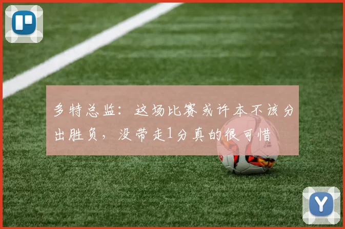 多特总监：这场比赛或许本不该分出胜负，没带走1分真的很可惜